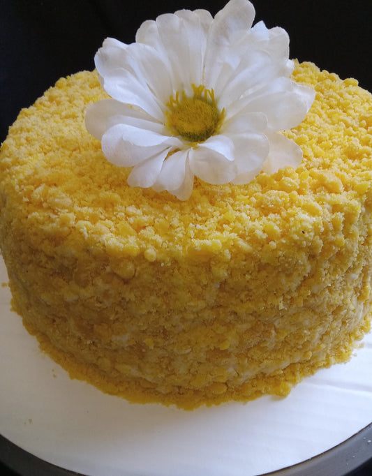 Lemon Crunch cheesecake cake