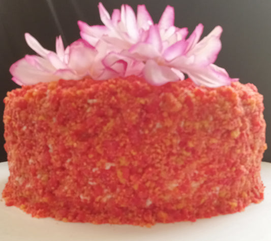Strawberry Crunch Cheesecake cake